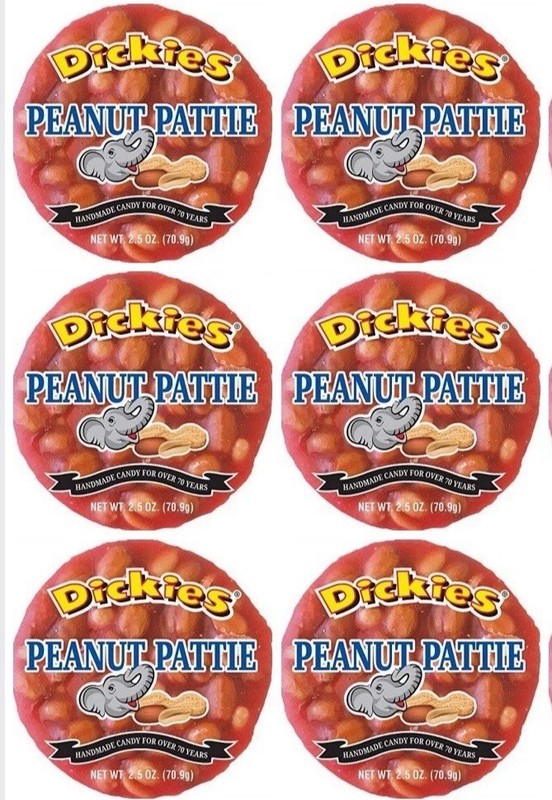 5 Pack Dickies Peanut Pattie 2.5 Ounce FREE SHIPPING FAST SHIPPING