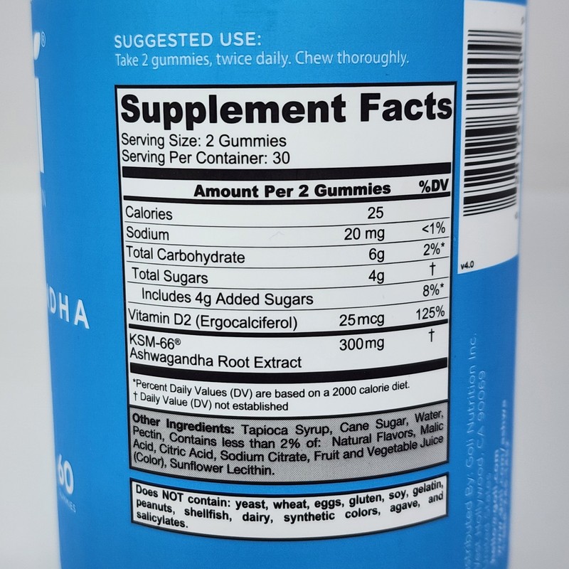 Goli Nutrition Ashwagandha Gummies, 60 Gummies Exp 12/2027 gallery