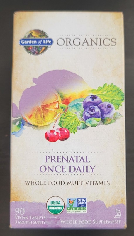 Garden of Life Prenatal Once Daily 90ct Exp 12/27+