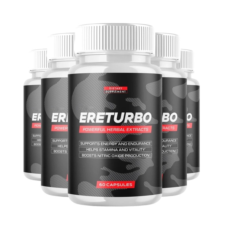 5-Pack Ereturbo for Men – EreTurbo Male Health Support Formula – 300 Capsules