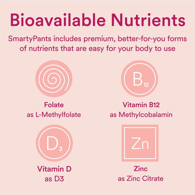 SmartyPants Women's Multivitamin Gummies, Sugar 60 Count (Pack of 1), Womens gallery