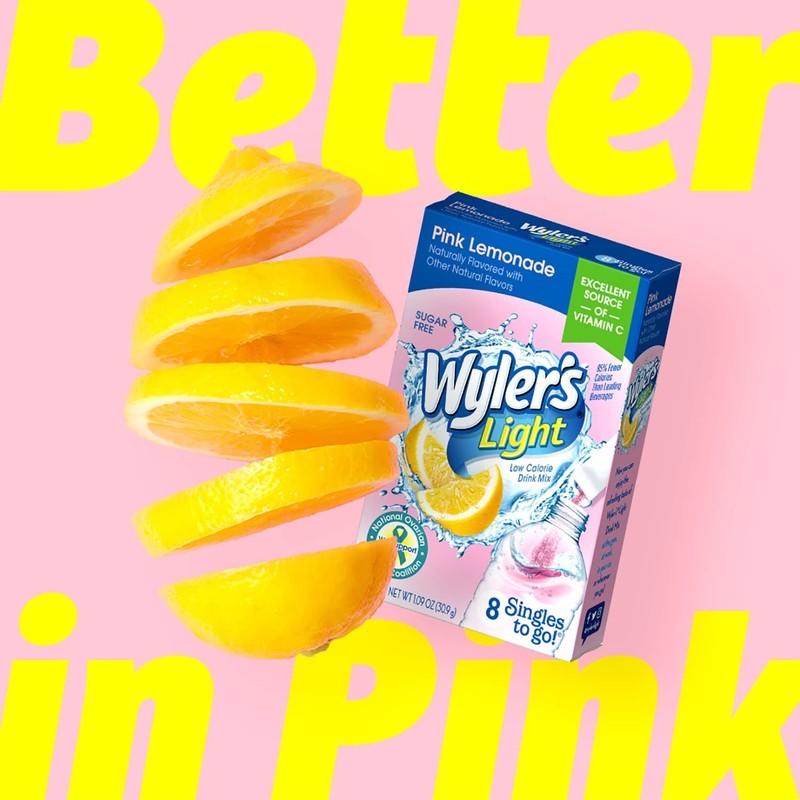 Refreshing Wyler’s Light Singles To Go - 96 Servings of Sugar-Free Pink Lemonade gallery