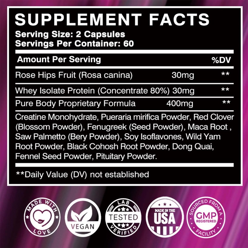 120pcs Xtra Body - Pueraria Mirifica - Butt Breast Enlargement, Estrogen Balance gallery