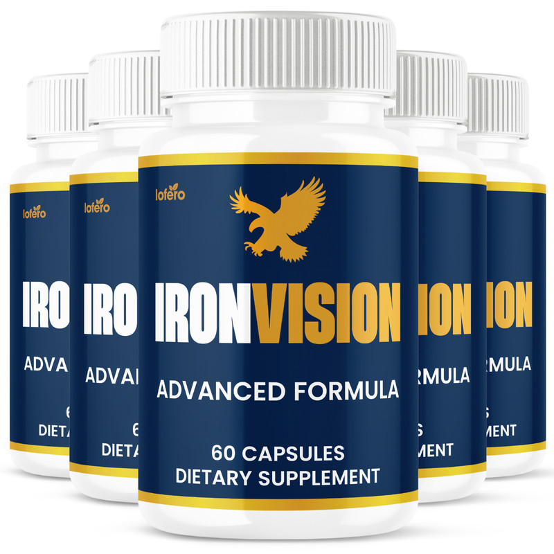 (5 Pack) Iron Vision Support Pills IronVision Healthy Eye Supplement (300ct)