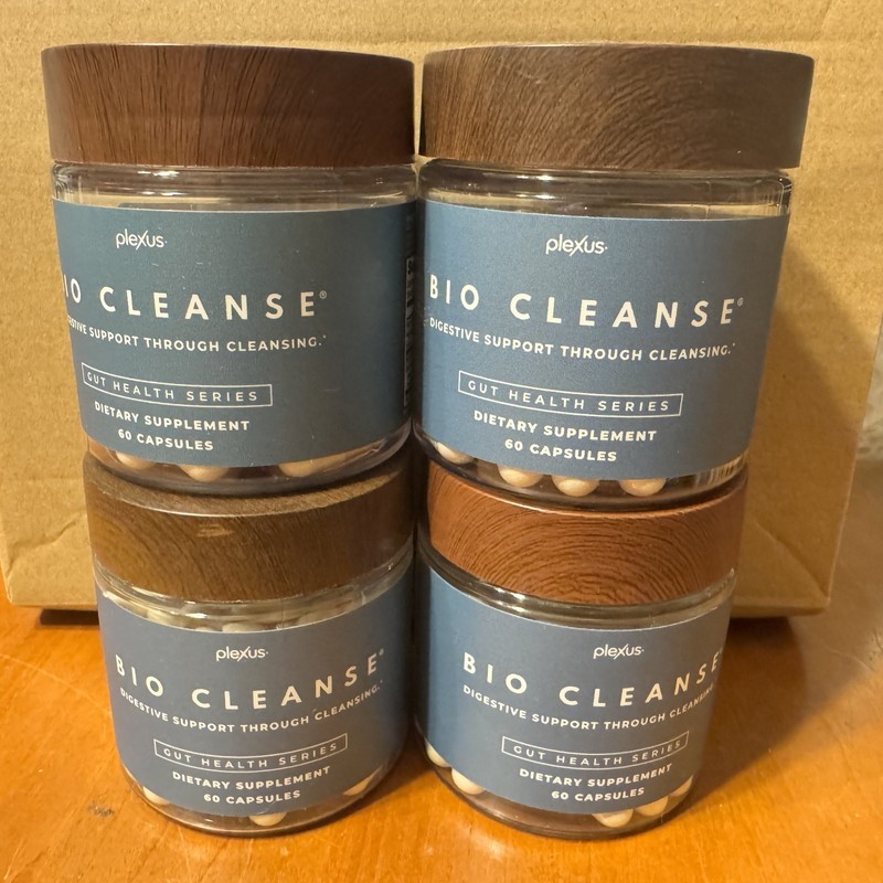 Plexus Bio Cleanse 60 Caps Gut Health 4 Sealed Bottles Exp 6/27, 10/27, 3/28