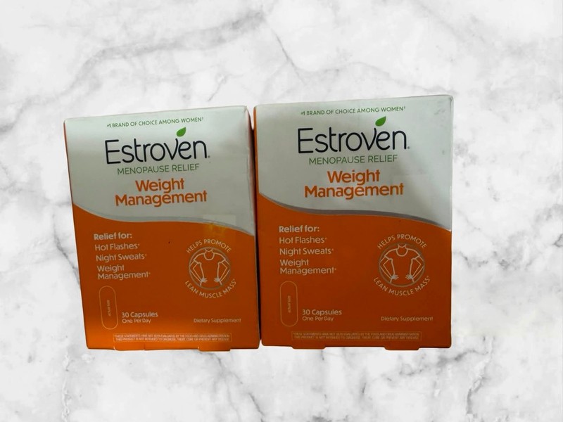FOR 2 Estroven Menopause Relief Weight Management 30CT Capsules EACH NEW SHIP