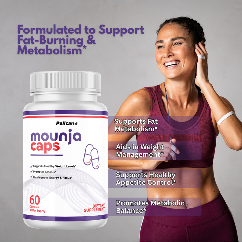 Mounja Caps- Metabolism Support, Weight Management Supplement- 2 Bottles gallery