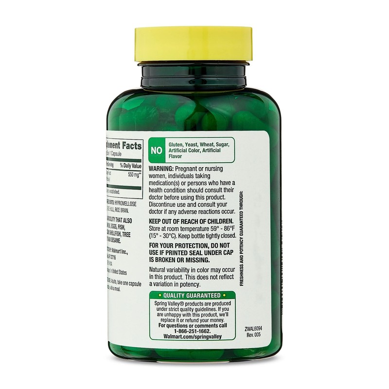 (2 Pack) Spring Valley Ginger Root 550 mg Capsules, 100 Count. gallery