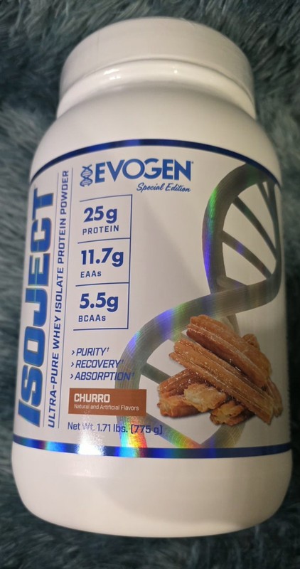 Whey Protein Isolate Powder 25 Servings BCAAs EAAs Churro Evogen Isoject Ignitor
