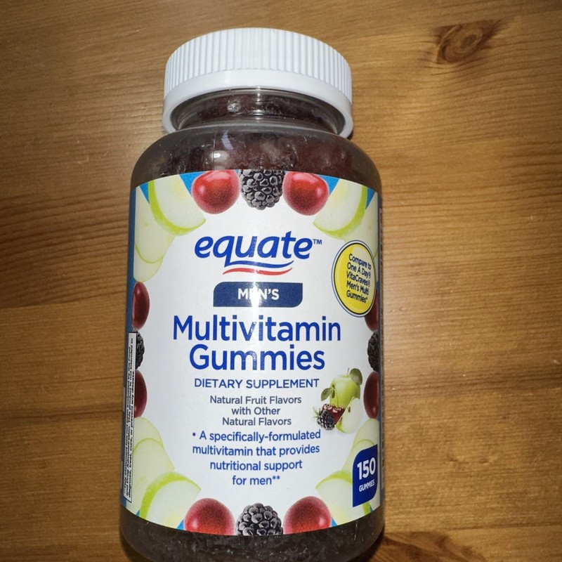 Equate Men's Daily Adult Gummies, 150 Count - Adult Men's Health.