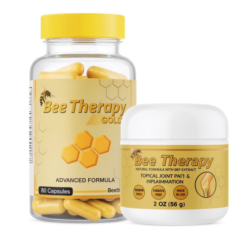 Bee Therapy X Anti-Inflammatory Bee Venom Arthritis Pain Pack Capsules & Cream