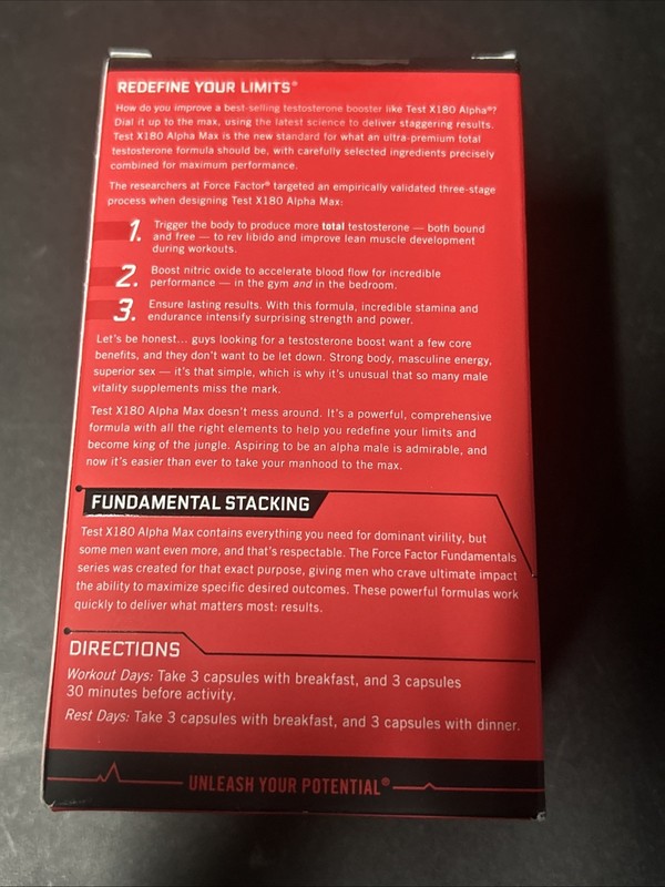Force Factor Test X180 Alpha Max Muscle, Strength Exp 27 gallery