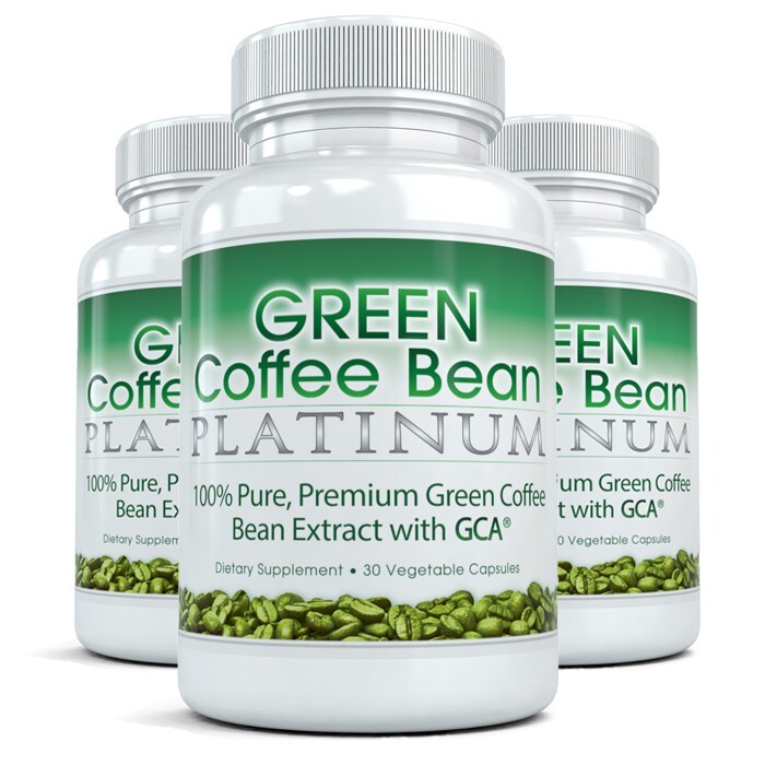Green Coffee Bean Platinum (3 Bottles) Hardcore Fat Burner for Diet, Weight Loss