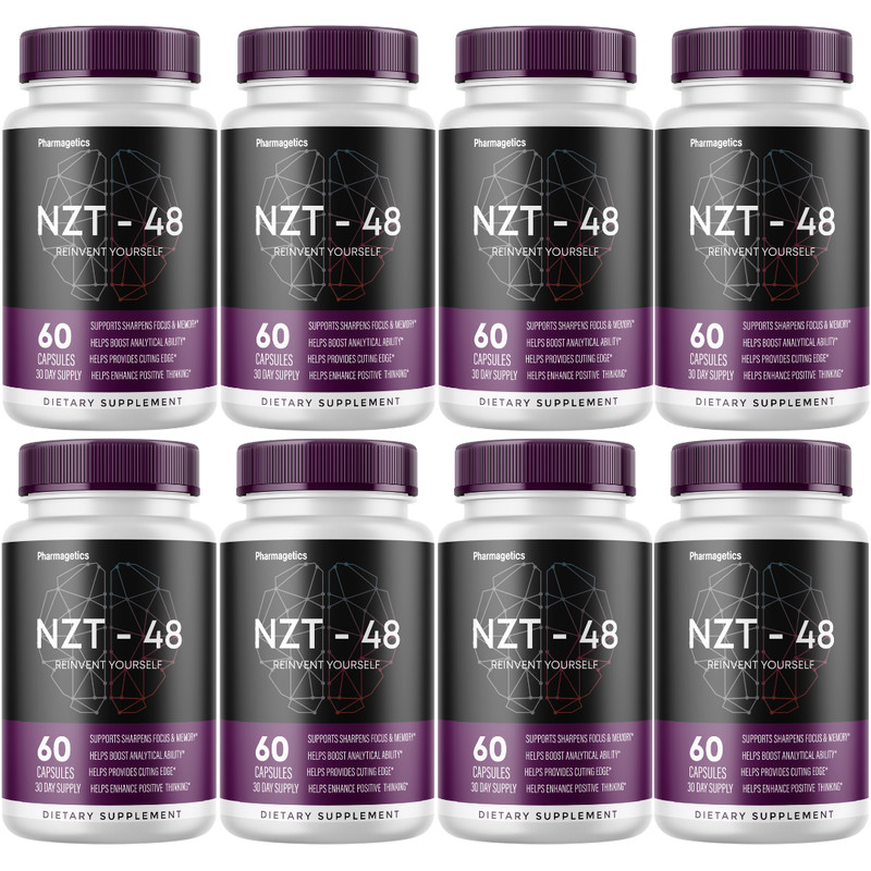 NZT-48 Brain Booster, NZT-48 Limitless Memory Focus Nootropic (8 Bottles)