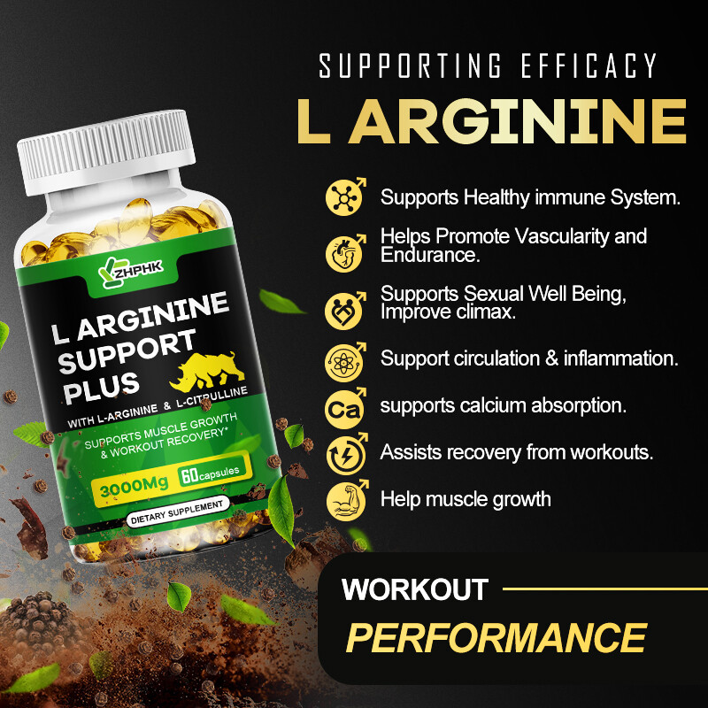 L-Arginine 60 Capsules 3000mg Nitric Oxide Muscle Strength EXTRA STRENGTH gallery