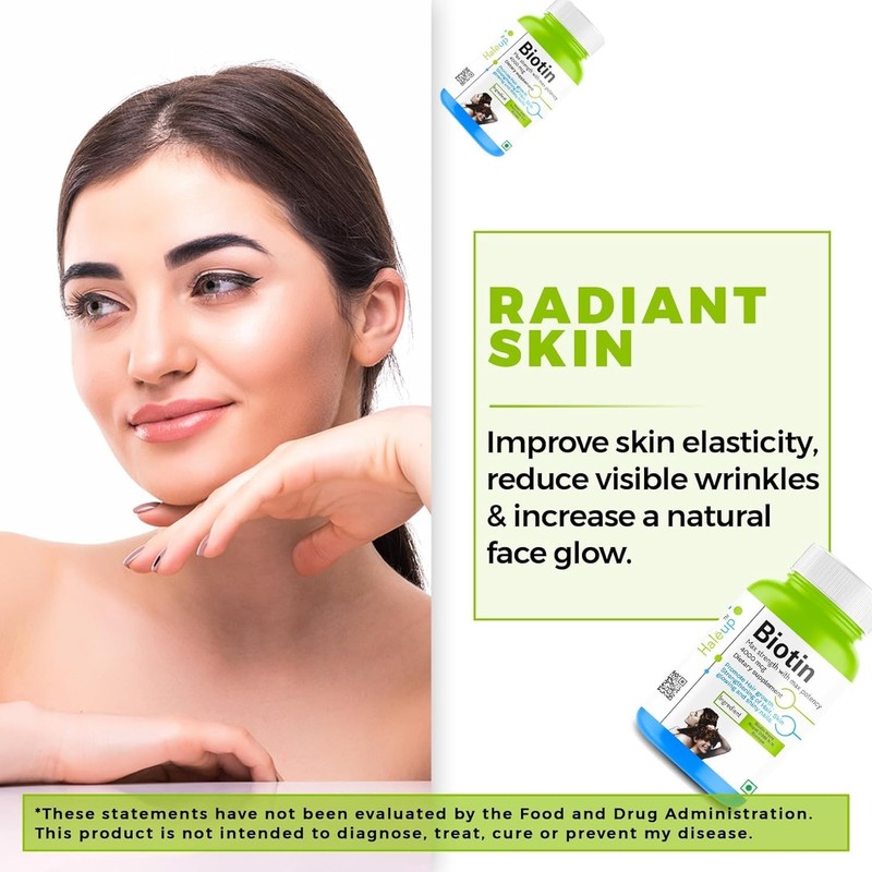 5 Pack Hale.up Biotin 60 Veg Capsules Hair Skin Support gallery