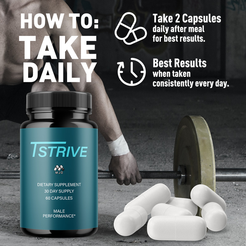(5 Pack) Tstrive Advanced Male Health Support Supplement Tst Rive 300 Capsules gallery