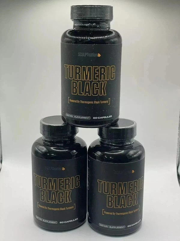 3 Pack – Turmeric Black Sculptnation Fatigue Muscle Build FatBurn Bloating Treat