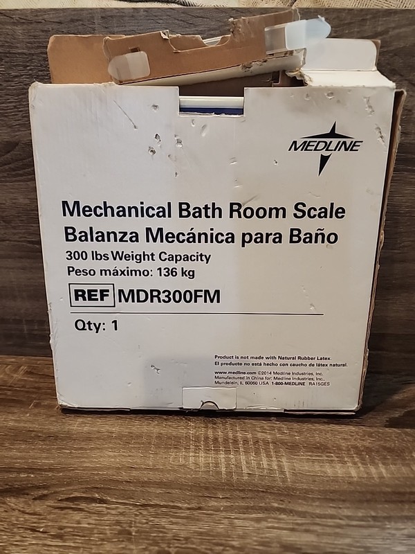 Medline Mechanical Floor Scale Weight Capacity 300lb Open Box – Wrapped