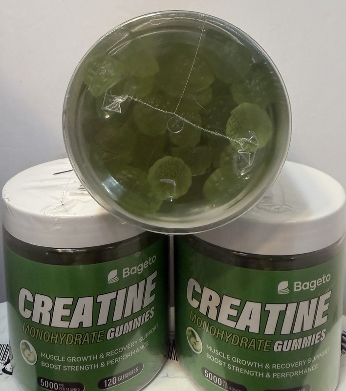 (6x) Bageto Creatine Monohydrate Gummies Muscle EXP 7/27 FREE FAST SHIPPING gallery