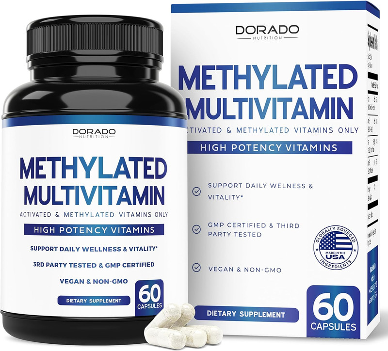 Methylated Multivitamin (Methylated and Activated Vitamins Only – Methylated B C