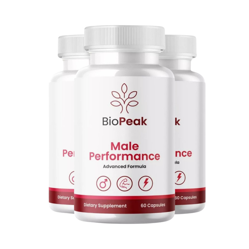 3-Pack BioPeak Male Performance, Bio Peak Male Supplement – 180 Capsules