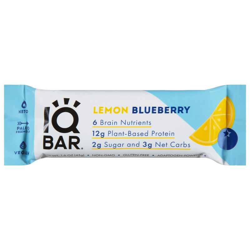 IQBAR Lemon Blueberry Protein Bar - 1.6 Oz (Pack of 12) gallery