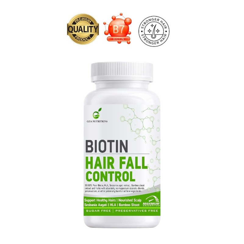 GOA NUTR.ITIONS Biotin 10000mcg Hair Support 60 Tabs
