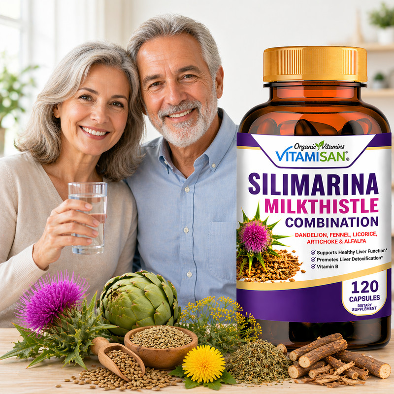 Milk Thistle (Silymarin) Extract 1200 mg liver cleanser liver detox cardio 120 c gallery