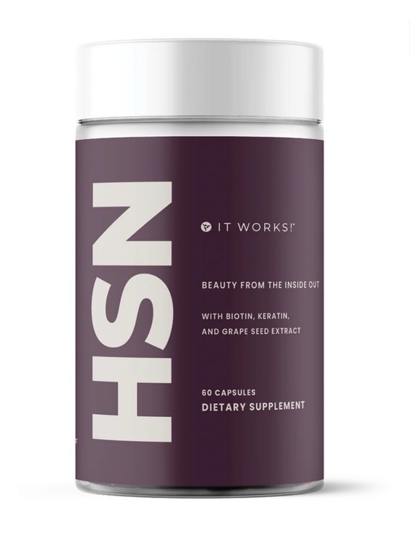 It Works! Hair Skin Nails Biotin Keratin Newest Bottle Design 60 Capsules