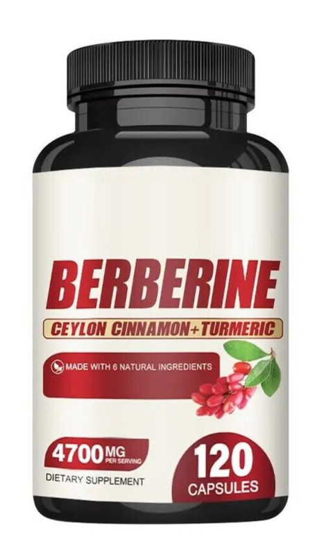 Berberine 3000mg Ceylon Cinnamon/Turmeric 500mg/Milk Thistle 500mg 120 Caps