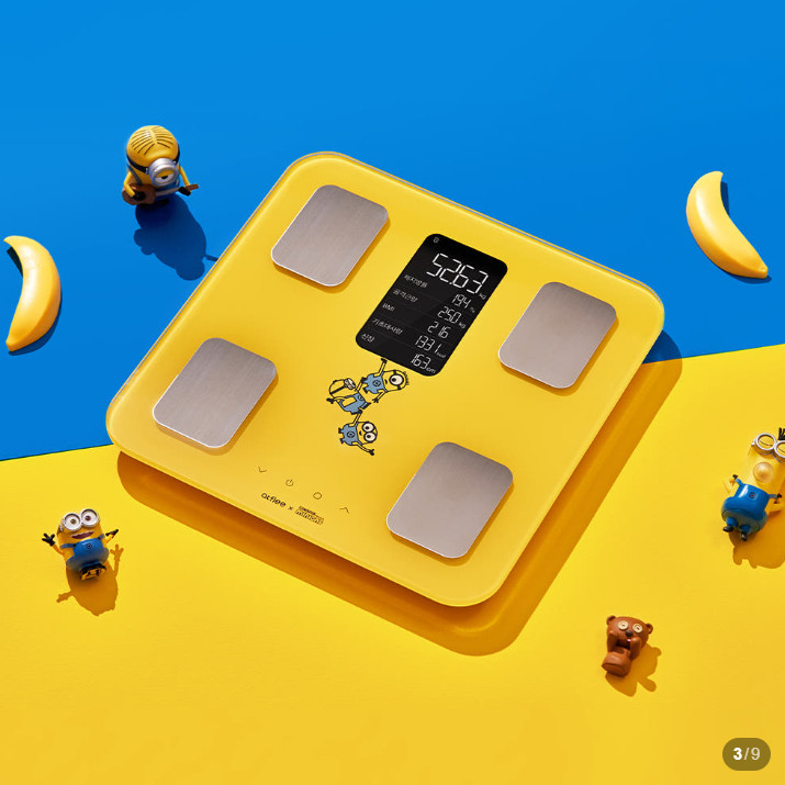 Atflee TX Smart Body Fat Scale Minions, Wally Limited Edition Health Monitor