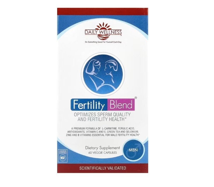 Daily Wellness Company, Fertility Blend for Men, 60 Veggie Capsules