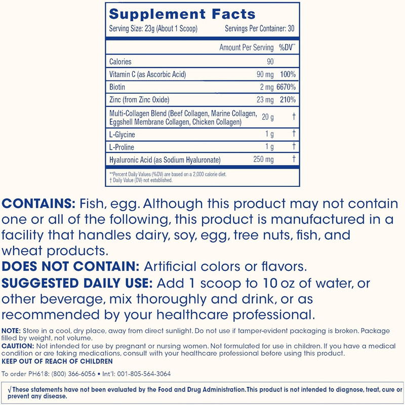 ProHealth Longevity Multi Collagen Peptides Powder, 30 Serv, Types I II III gallery