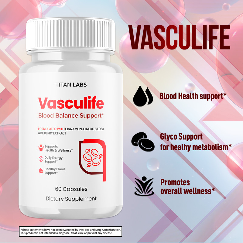 (3 Pack) Vasculife Advanced Blood Max Support Supplement Vascu Life 180 Capsules gallery