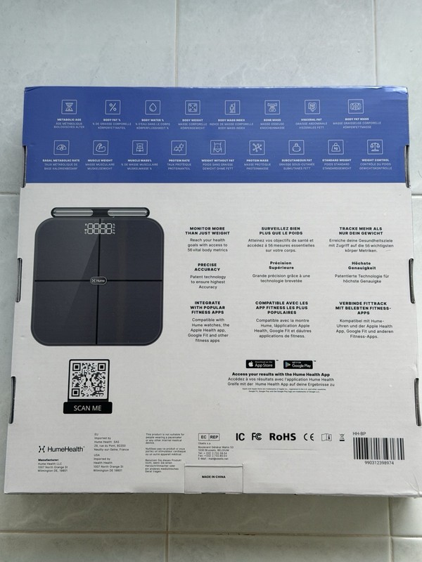 Brand New Hume Health The Body Pod Home Body Analyzer & Scale gallery