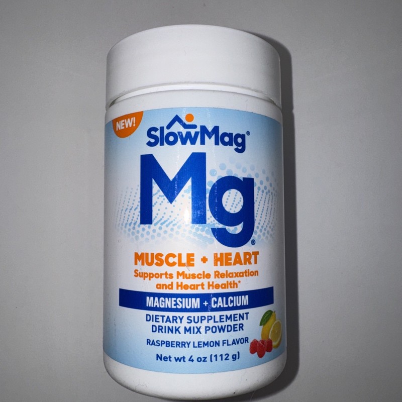 3 MG SlowMag DRINK MIX Magnesium Calcium 4oz MUSCLE+HEART Raspberry Lemon 06/26 gallery