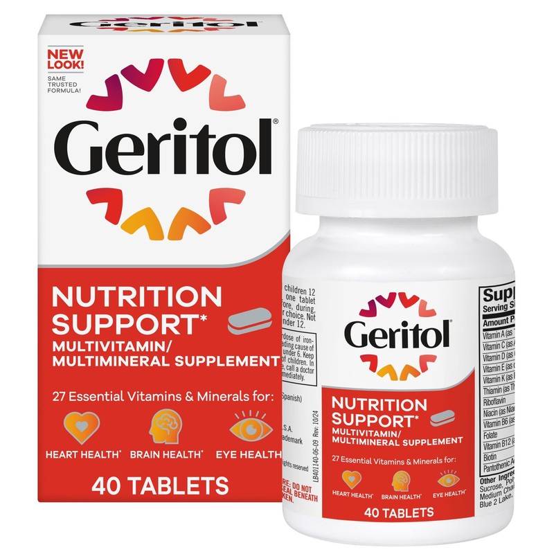 Geritol Multivitamin Supplement, Contains B-Vitamins, 40 Count (Pack of 1)