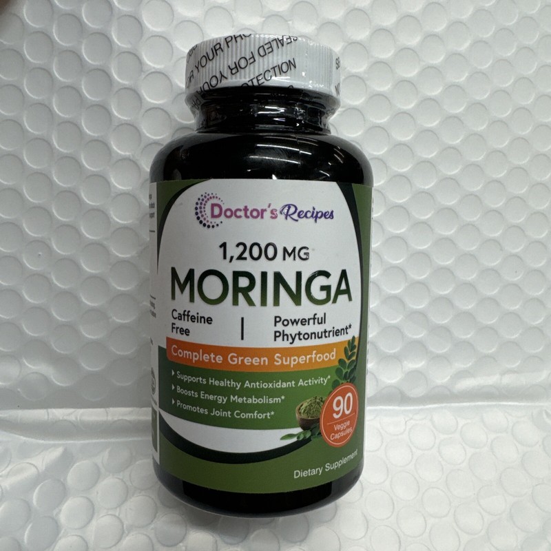 Doctor’S Recipes Organic Moringa Pure & Wild Harvested, New Sealed Exp 5/2026