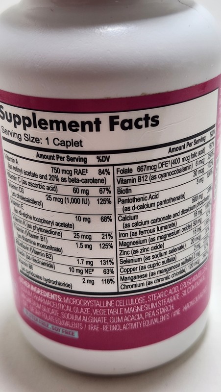Up&Up Women's Daily Multivitamin 100 Caplets Dietary Supplement Exp. 03-29 gallery