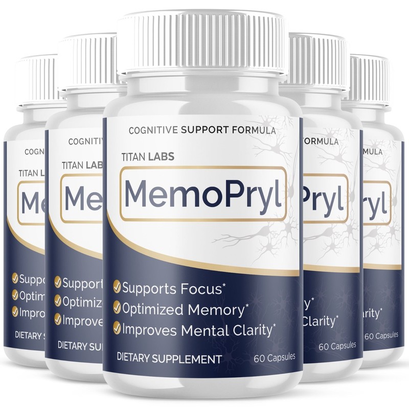 (5 Pack) MemoPryl Nootropic All Natural Brain Supplement Memo Pryl 300 Capsules