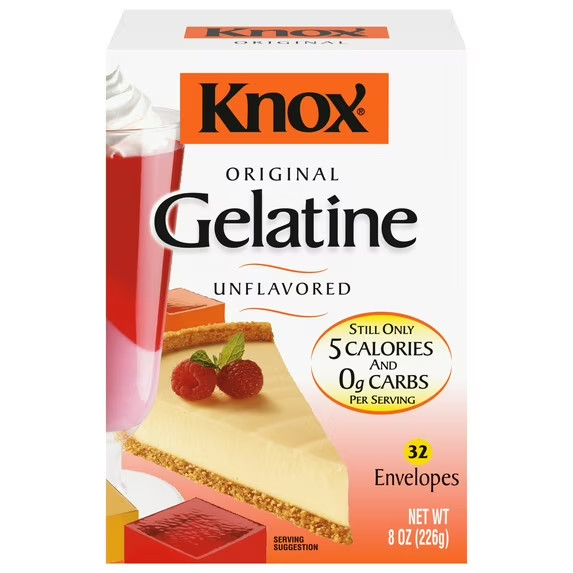 Original Unflavored Gelatin, 32 ct Packets- Free Shipping