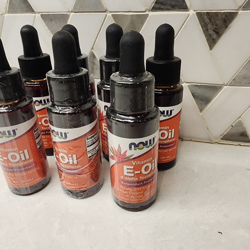 Lot Of 7 Now Foods Vitamin E-Oil 1 oz Liquid gallery