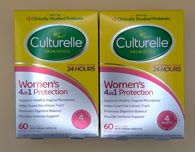 2 PACK Culturelle Women’s 4 In 1 Protection 60 Capsules Exp 2027+