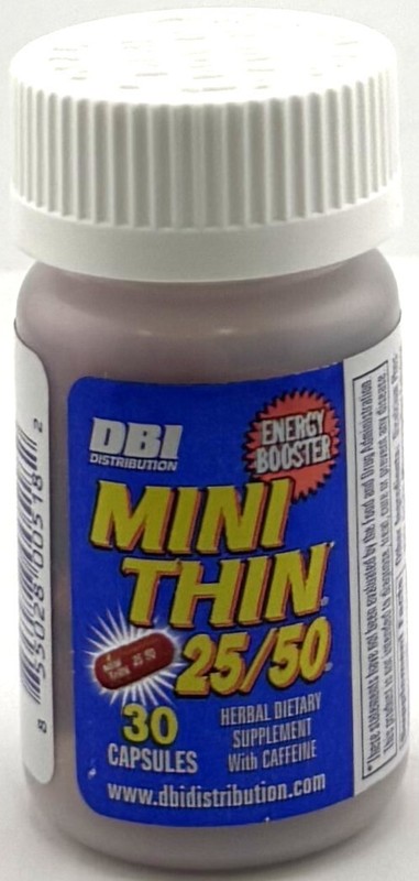 6-30ct BOTTLES MINI THIN 25/50 EF ENERGY BOOSTER ( 180 ) PILLS