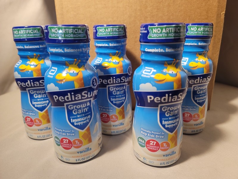 PediaSure Grow & Gain Pediatric Shake with Immune Support Vanilla 8 oz X 24 Kids