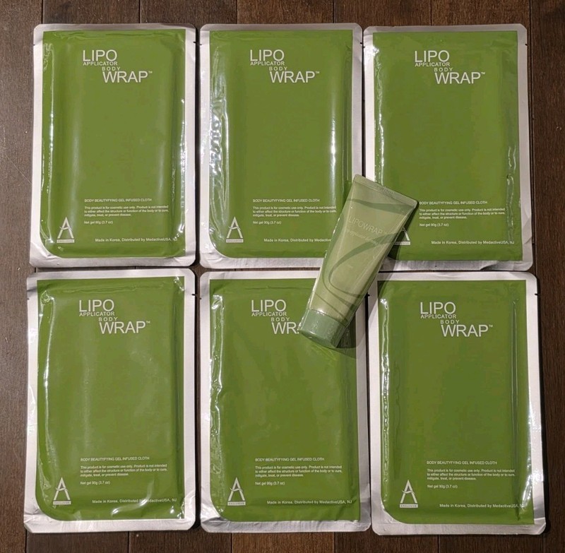 It Works! Lipo Applicator Body Wrap 6 Count & Defining Gel 150 mL All New Sealed