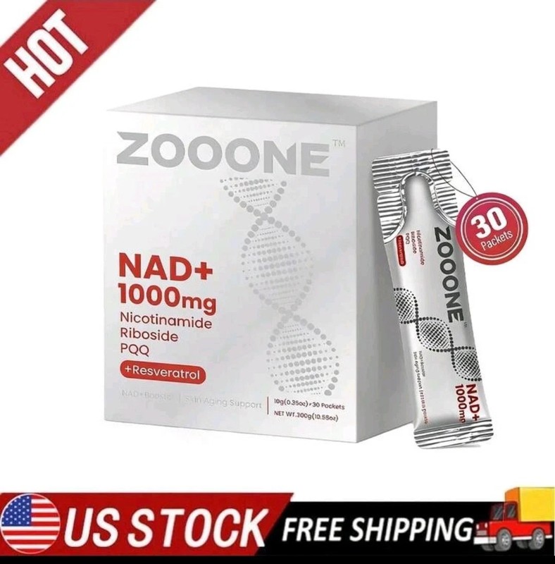 Supplement Riboside NAD+ Resveratrol 30pcs,Premium NEW zooone- & Nicotinamide