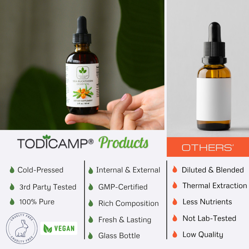 Organic Sea Buckthorn Oil - 1 fl oz SeaBuckthorn Berry Oil Omega Supplement gallery