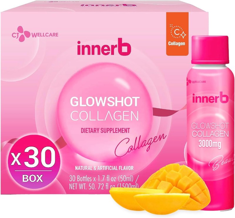 CJwellcare Innerb Glowshot Collagen (50.7 fl oz, 30 Servings) - Marine Liquid